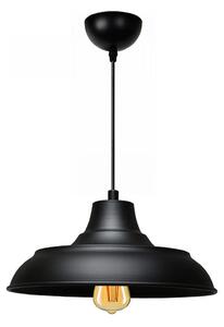 Lampada a sospensione su cavo AYD 1xE27/40W/230V nero