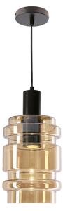 Lampadario a sospensione con cavo RADON 1xE27/40W/230V beige fumé