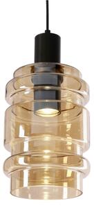 Lampadario a sospensione con cavo RADON 1xE27/40W/230V beige fumé