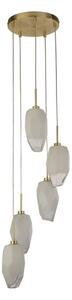 Searchlight 23146-5SB - ROCKY lampada a sospensione con cavo 5xG9/33W/230V