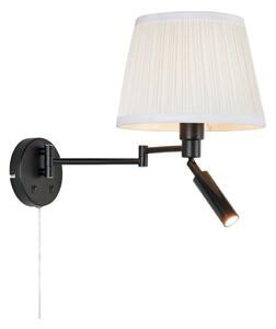 Markslöjd 109016- Lampada da parete LED PIVOT 1xE27/40W/230V + LED/4W crema/nero