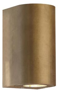 Nordlux - Applique da esterno CANTO 2xGU10/28W/230V IP44 ottone