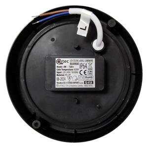 Plafoniera LED da esterno 8W/230V 4200K diam. 14 cm IP64 nera