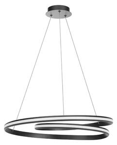 Redo 01-4365 - Lampadario LED dimmerabile a sospensione su cavi TORSION LED/60W/230V nero