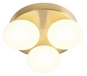 Redo 01-4307 - Plafoniera da bagno a LED OVUM 3x LED da 5 W / 230 V IP44 ottone