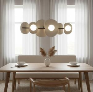 Lampadario a cavo ELEMENTI 6xG9/8W/230V beige