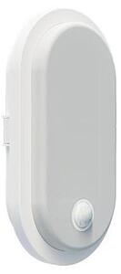 Lampada da parete LED per esterni con sensore OVAL LED/10W/230V IP65, bianco
