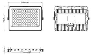 Proiettore LED con pannello solare FOCUS LED/100W/15000 mAh 3,2V 6000K IP65 + telecomando
