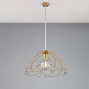 Bonetti Illumina Lampadario in ferro laccato oro con decorazione oro antico con cavo elettrico regolabile 1 luce