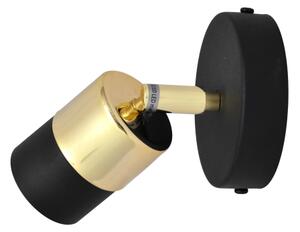 LED Luce Spot da parete a LED TUBSSON 1xGU10/4,8W/230V nero/oro