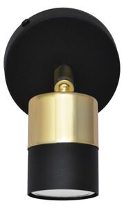 LED Luce Spot da parete a LED TUBSSON 1xGU10/4,8W/230V nero/oro