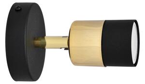 LED Luce Spot da parete a LED TUBSSON 1xGU10/4,8W/230V nero/oro