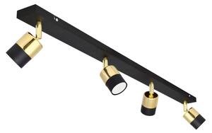 Faretto LED TUBSSON 4xGU10/4,8W/230V nero/oro