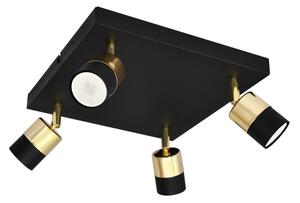 Faretto LED TUBSSON 4xGU10/4,8W/230V nero/oro