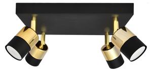 Faretto LED TUBSSON 4xGU10/4,8W/230V nero/oro