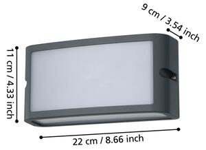 Eglo 900808- Applique a LED da esterno CAMARDA LED/10,5W/230V antracite IP54