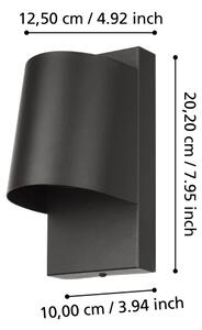 Eglo 900691 - Applique a LED da esterno STAGNONE 1xGU10/4,6W/230V IP54