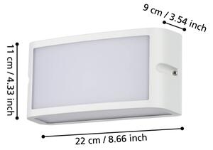 Eglo 900807 - Applique a LED da esterno CAMARDA LED/10,5W/230V bianco IP54