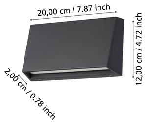 Eglo 900887 - Applique a LED da esterno SPONGANO LED/9,5W/230V IP65