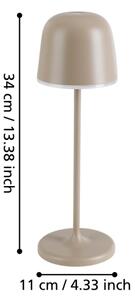 Eglo 900461-Lampada LED dimmerabile da esterno MANNERA 2,2W/5V 1800mAh beige IP54