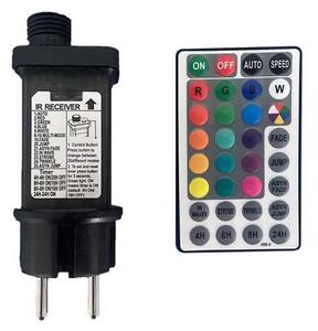 LED RGB Catena da esterno STRING 13 m 15xLED/0,5W/230V IP44