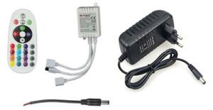 Striscia LED RGB dimmerabile 2x5m LED/4,8W/230V + TC