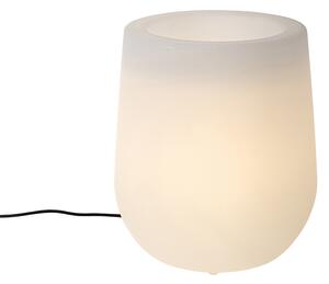 Smart buiten vloerlamp bloempot wit IP44 incl. Wifi A60 - Flowerpot