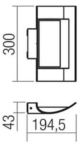 Redo 9112 - Applique a LED da esterno VELA LED/24W/230V IP54