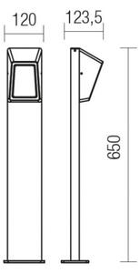 Redo 9168 - Lampada LED da esterno ARGES LED/3W/230V IP54 marrone