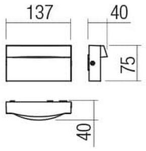 Redo 90425 - Applique a LED da esterno POLIFEMO LED/8W/230V IP65 bianco