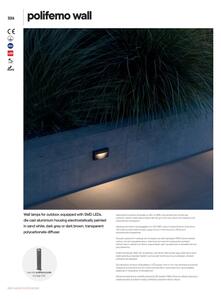 Redo 90426 - Applique a LED da esterno POLIFEMO LED/8W/230V IP65 antracite