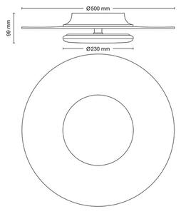 Philips- Plafoniera LED dimmerabile GARNET SCENE SWITCH LED/40W/230V 4000K