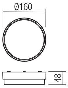Redo 90516 - Plafoniera LED da esterno URANIA LED/10W/230V IP65 antracite