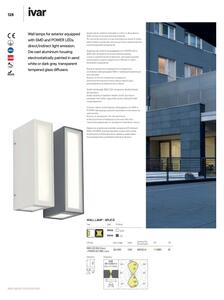 Redo 90114 - Applique a LED da esterno IVAR LED/7,6W/230V IP54 antracite