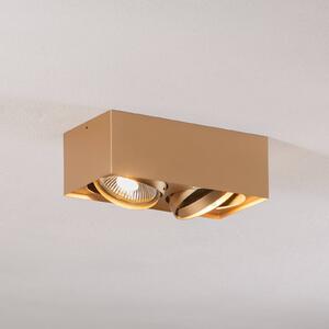 Argon Faretto a soffitto Riesta, oro, 2 luci