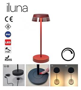 Redo 90311- Lampada da tavolo LED dimmerabile ILUNA LED/2,5W/5V 3000 mAh IP65 rosso