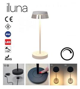 Redo 90306 - Lampada da tavolo LED dimmerabile ILUNA LED/2,5W/5V 3000 mAh IP65 bianco