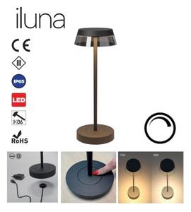 Redo 90312 - Lampada da tavolo LED dimmerabile ILUNA LED/2,5W/5V 3000 mAh IP65 nero