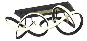 Wofi 9134-204 - Lampadario LED dimmerabile INDIGO LED/64W/230V nero/oro