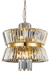Lampadario a sospensione con catena AURELIA 12xE14/40W/230V oro