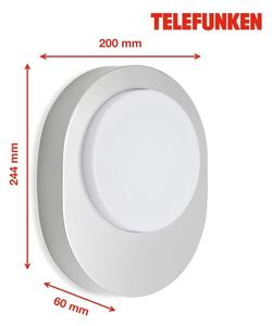 Telefunken 312004TF - Applique a LED da esterno LED/8W/230V IP44 argento