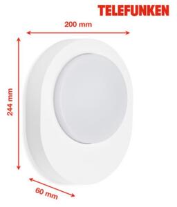 Telefunken 312006TF - Applique a LED da esterno LED/8W/230V IP44 bianco