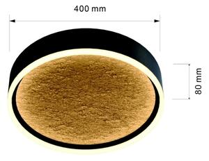 Wofi 9002-104M - Plafoniera LED dimmerabile BORDEAUX LED/37W/230V nero/oro