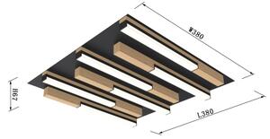 Wofi 9031-606 - Plafoniera LED dimmerabile PALERMO LED/26W/230V legno