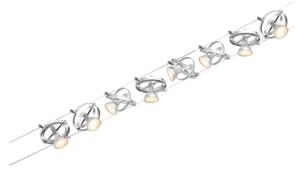 Paulmann 94490 - SET 8xGU5,3/7,5W Faretto CARDAN 230V cromo opaco