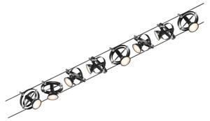 Paulmann 94494 - SET 8xGU5,3/7,5W Faretto CARDAN 230V nero