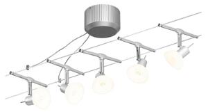Paulmann 94136 - Set 5xGU5,3/10W Sistema completo a cavo SHEELA 230V cromato