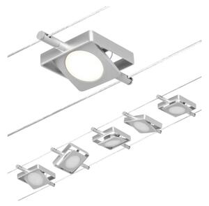 Paulmann 94420 - Kit completo sistema a cavo MAC 230V, 5x LED da 4,5W, cromo opaco