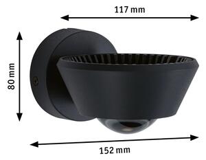 Paulmann 79769 - LED/9W IP44 Applique dimmerabile SABIK 230V