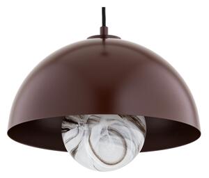Argon 8444 - Lampadario a sospensione con filo PIAVA 1xE14/7W/230V alabastro marrone